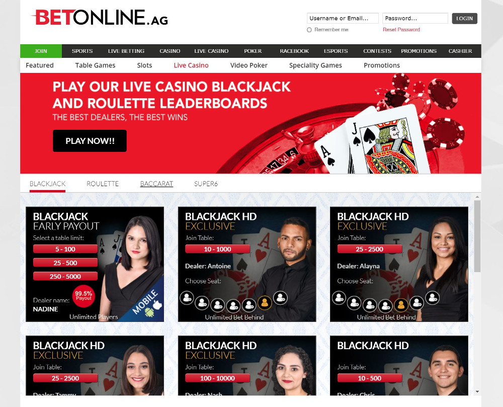 betonline live casino