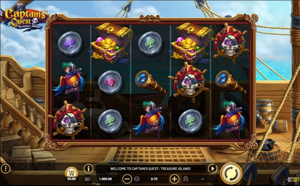 captins quest treasure island slot