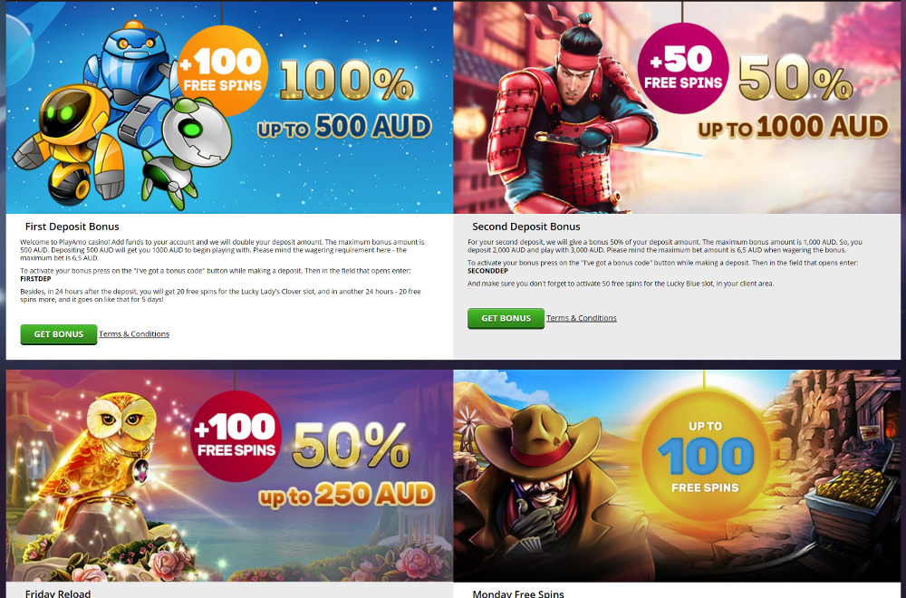 playamo casino bonus promotions